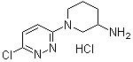 1-(6-氯-3-哒嗪基)-3-哌啶胺盐酸盐分子结构 (CAS 1185310-99-9)