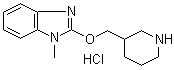 1-甲基-2-(3-哌啶基甲氧基)-1H-苯并咪唑盐酸盐分子结构 (CAS 1185311-12-9)