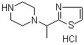 1-[1-(2-Thiazolyl)ethyl]piperazine hydrochloride molecular structure (CAS 1185311-27-6)