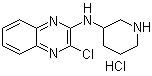 3-Chloro-N-3-piperidinyl-2-quinoxalinamine hydrochloride molecular structure (CAS 1185311-59-4)