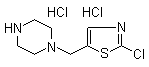 1-[(2-氯-5-噻唑基)甲基]哌嗪盐酸盐分子结构 (CAS 1185312-01-9)
