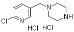 structure of CAS# 1185312-79-1, 1-[(6-Chloro-3-pyridinyl)methyl]piperazine hydrochloride