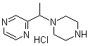 2-[1-(1-哌嗪基)乙基]吡嗪盐酸盐分子结构 (CAS 1185313-41-0)