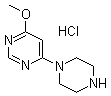 4-甲氧基-6-(1-哌嗪基)嘧啶盐酸盐分子结构 (CAS 1185313-57-8)
