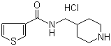 structure of CAS# 1185314-53-7, N-(4-哌啶基甲基)-3-噻吩甲酰胺盐酸盐