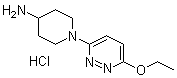 1-(6-Ethoxy-3-pyridazinyl)-4-piperidinamine hydrochloride molecular structure (CAS 1185315-26-7)