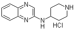 N-4-哌啶基-2-氨基喹喔啉盐酸盐分子结构 (CAS 1185317-65-0)