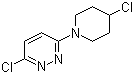 3-氯-6-(4-氯-1-哌啶基)哒嗪分子结构 (CAS 1185318-06-2)