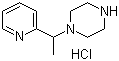 1-[1-(2-吡啶基)乙基]哌嗪盐酸盐分子结构 (CAS 1185318-11-9)