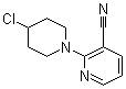 2-(4-氯-1-哌啶基)-3-吡啶甲腈分子结构 (CAS 1185318-22-2)