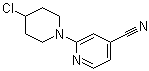 2-(4-Chloro-1-piperidinyl)-4-pyridinecarbonitrile molecular structure (CAS 1185318-26-6)