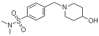 4-[(4-羟基-1-哌啶基)甲基]-N,N-二甲基苯磺酰胺分子结构 (CAS 1185318-35-7)