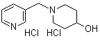 1-(3-吡啶基甲基)-4-哌啶醇盐酸盐分子结构 (CAS 1185318-61-9)