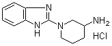 structure of CAS# 1185319-17-8, 1-(1H-Benzimidazol-2-yl)-3-piperidinamine hydrochloride