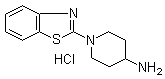 1-(2-苯并噻唑基)-4-哌啶胺盐酸盐分子结构 (CAS 1185319-33-8)