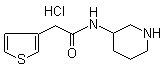 N-3-Piperidinyl-3-thiopheneacetamide hydrochloride molecular structure (CAS 1185319-51-0)