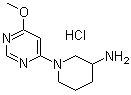 CAS 登录号：1185319-52-1, 1-(6-甲氧基-4-嘧啶基)-3-哌啶胺盐酸盐