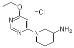 1-(6-Ethoxy-4-pyrimidinyl)-3-piperidinamine hydrochloride molecular structure (CAS 1185319-56-5)