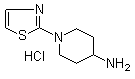 1-(2-噻唑基)-4-哌啶胺盐酸盐分子结构 (CAS 1185319-77-0)
