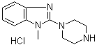 1-Methyl-2-(1-piperazinyl)-1H-benzimidazole hydrochloride molecular structure (CAS 1185319-78-1)