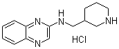 N-(3-哌啶基甲基)-2-喹喔啉胺盐酸盐分子结构 (CAS 1185319-99-6)