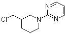 CAS 登录号：1185320-02-8, 2-[3-(氯甲基)-1-哌啶基]嘧啶