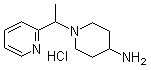1-[1-(2-吡啶基)乙基]-4-哌啶胺盐酸盐分子结构 (CAS 1185320-11-9)