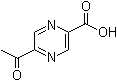 5-乙酰基-2-吡嗪羧酸分子结构 (CAS 118543-96-7)