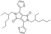 2,5-双(2-乙基己基)-3,6-双(噻吩-2-基)吡咯并[3,4-c]吡咯-1,4(2H,5H)-二酮分子结构 (CAS 1185885-86-2)