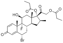 6alpha-溴倍他米松二丙酸酯分子结构 (CAS 1186048-34-9)