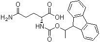 N2-[[1-(9H-芴-9-基)乙氧基]羰基]-D-谷氨酰胺分子结构 (CAS 118609-68-0)