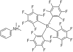 structure of CAS# 118612-00-3, N,N-二甲基苯铵四(五氟苯基)硼酸盐