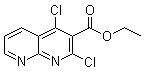 2,4-二氯-1,8-萘啶-3-羧酸乙酯分子结构 (CAS 1186189-29-6)