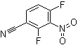 2,4-二氟-3-硝基苯甲腈分子结构 (CAS 1186194-75-1)