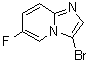 3-溴-6-氟咪唑并[1,2-a]吡啶分子结构 (CAS 1186405-11-7)