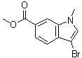 3-Bromo-1-methyl-1H-indole-6-carboxylic acid methyl ester molecular structure (CAS 1186663-45-5)