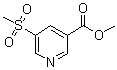 structure of CAS# 1186663-66-0, 5-(甲基磺酰基)-3-吡啶羧酸甲酯