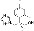 2-(2,4-二氟苯基)-3-(1H-1,2,4-三氮唑-1-基)-1,2-丙二醇分子结构 (CAS 118689-07-9)
