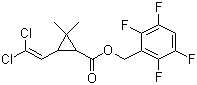 四氟苯菊酯分子结构 (CAS 118712-89-3)