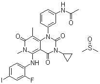 structure of CAS# 1187431-43-1, GSK 1120212B