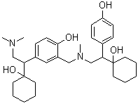 CAS # 1187545-61-4, 4-[2-(Dimethylamino)-1-(1-hydroxycyclohexyl)ethyl]-2-[[[2-(1-hydroxycyclohexyl)-2-(4-hydroxyphenyl)ethyl]methylamino]methyl]phenol