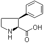 (3S)-3-苯基-L-脯氨酸分子结构 (CAS 118758-49-9)