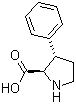 反式-3-苯基-D-脯氨酸分子结构 (CAS 118758-50-2)