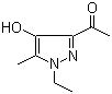structure of CAS# 1187732-72-4, 1-(1-乙基-4-羟基-5-甲基-1H-吡唑-3-基)乙酮