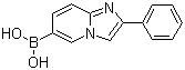 2-苯基咪唑并[1,2-a]吡啶-6-硼酸分子结构 (CAS 1187822-25-8)