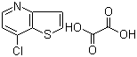 7-氯噻吩并[3,2-b]吡啶乙二酸盐分子结构 (CAS 1187830-60-9)