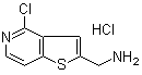 4-氯噻吩并[3,2-c]吡啶-2-甲胺盐酸盐分子结构 (CAS 1187830-62-1)