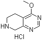5,6,7,8-四氢-4-甲氧基吡啶并[3,4-d]嘧啶盐酸盐分子结构 (CAS 1187830-77-8)