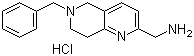 6-苄基-5,6,7,8-四氢-1,6-萘啶-2-甲胺盐酸盐分子结构 (CAS 1187830-89-2)