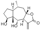 CAS 登录号：1187925-31-0, Carabrolactone B, (3aS,4S,4aS,5S,7aS,8R,9aS)-十氢-4,5-二羟基-4a,8-二甲基-3-亚甲基甘菊环并[6,5-b]呋喃-2(3H)-酮